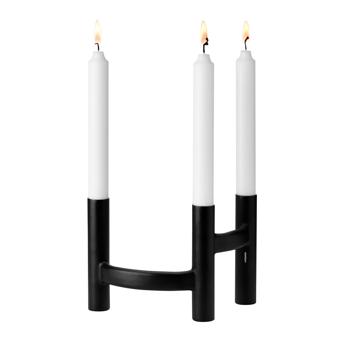 Stelton / ORA / Kerzenständer, 3-armig black